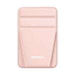 ⁦MOMAX IP121P Q.Mag Power 15 Magnetic Wireless Battery Pack with Stand 10000mAh Pink⁩ - الصورة ⁦2⁩