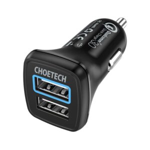 شويتك شاحن سيارة C0051 2USB - أسود