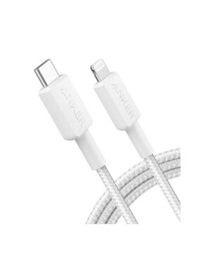 أنكر كابل 322 من USB-C الي لايتنج طوله 6 قدم A81B6H21 - أبيض