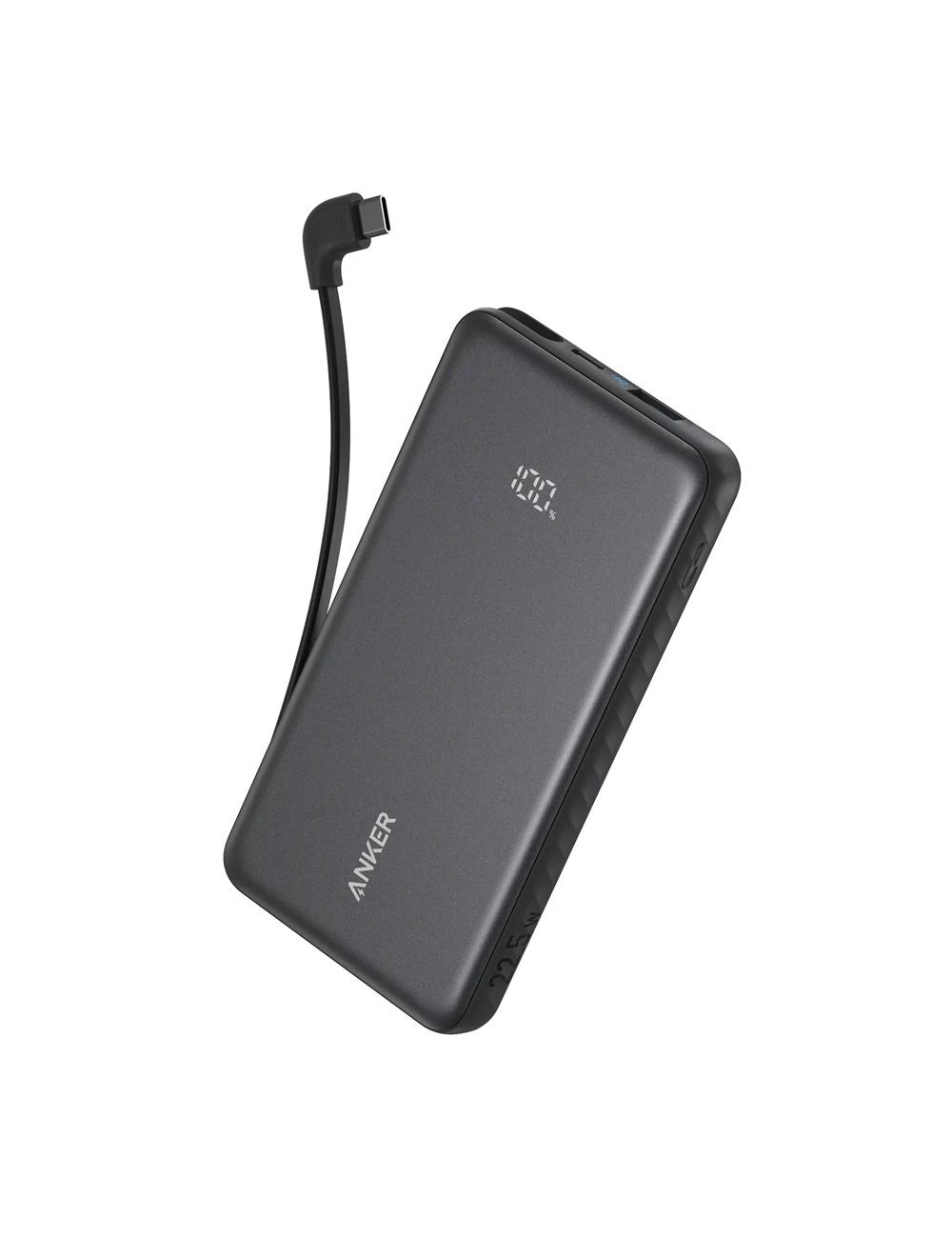 img_1166 Anker Zolo Power Bank 10000mAh 22.5W Built-In USB-C Cable - A110DH11 - Black - الصورة 1
