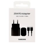 Samsung شاحن سامسونج سريع PD بقوة 25 واط مع كابل USB-C