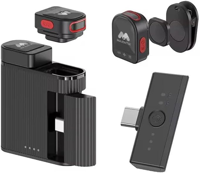 51nncS7BcJL._AC_SL1080_ Majentik MM-001 2-in-1 Magnetic Wireless Microphone - الصورة 1